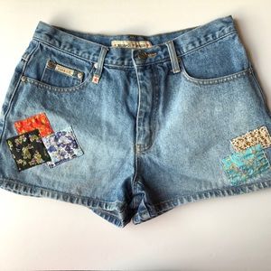 Zana Di Denim Patchwork Shorts